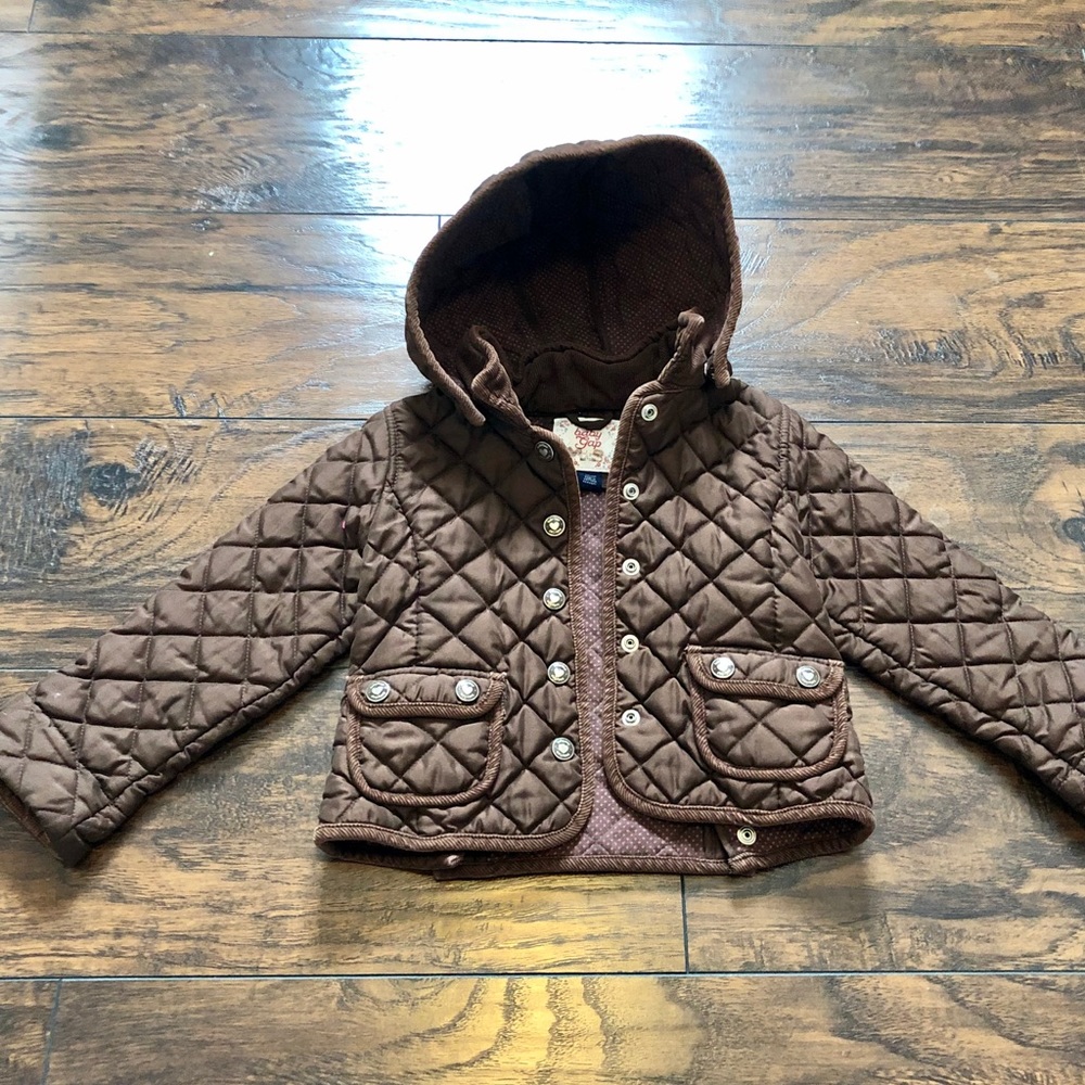 Baby Gap Brown Quilted Jacket size 3T